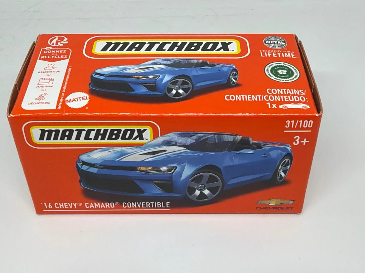 2024 16 Chevy Camaro Convertible Blue: Box: Image 3