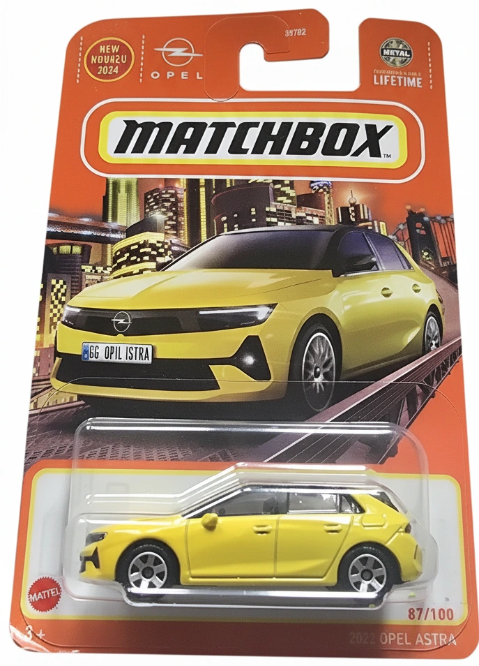 2024 2022 Opel Astra Yellow: Long Card: Image 2