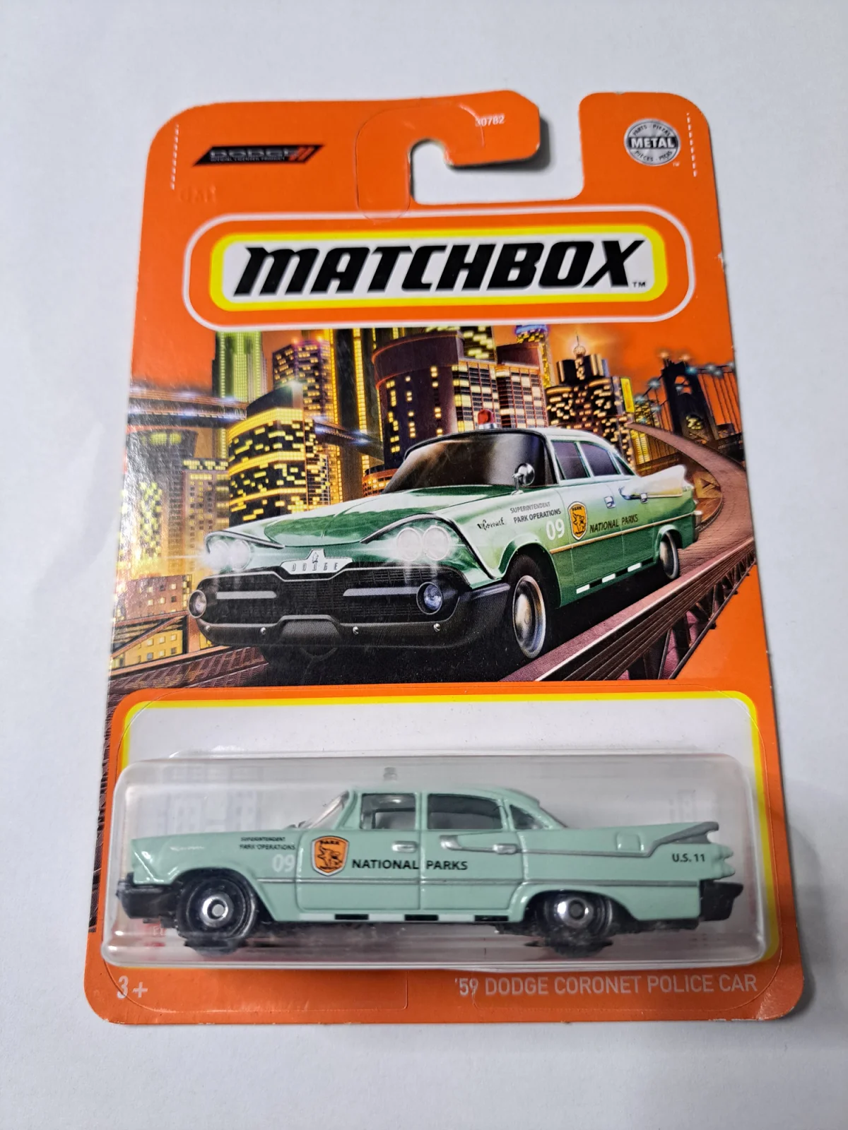 2021 59 Dodge Coronet Police Car Green: Long Card: Image 2