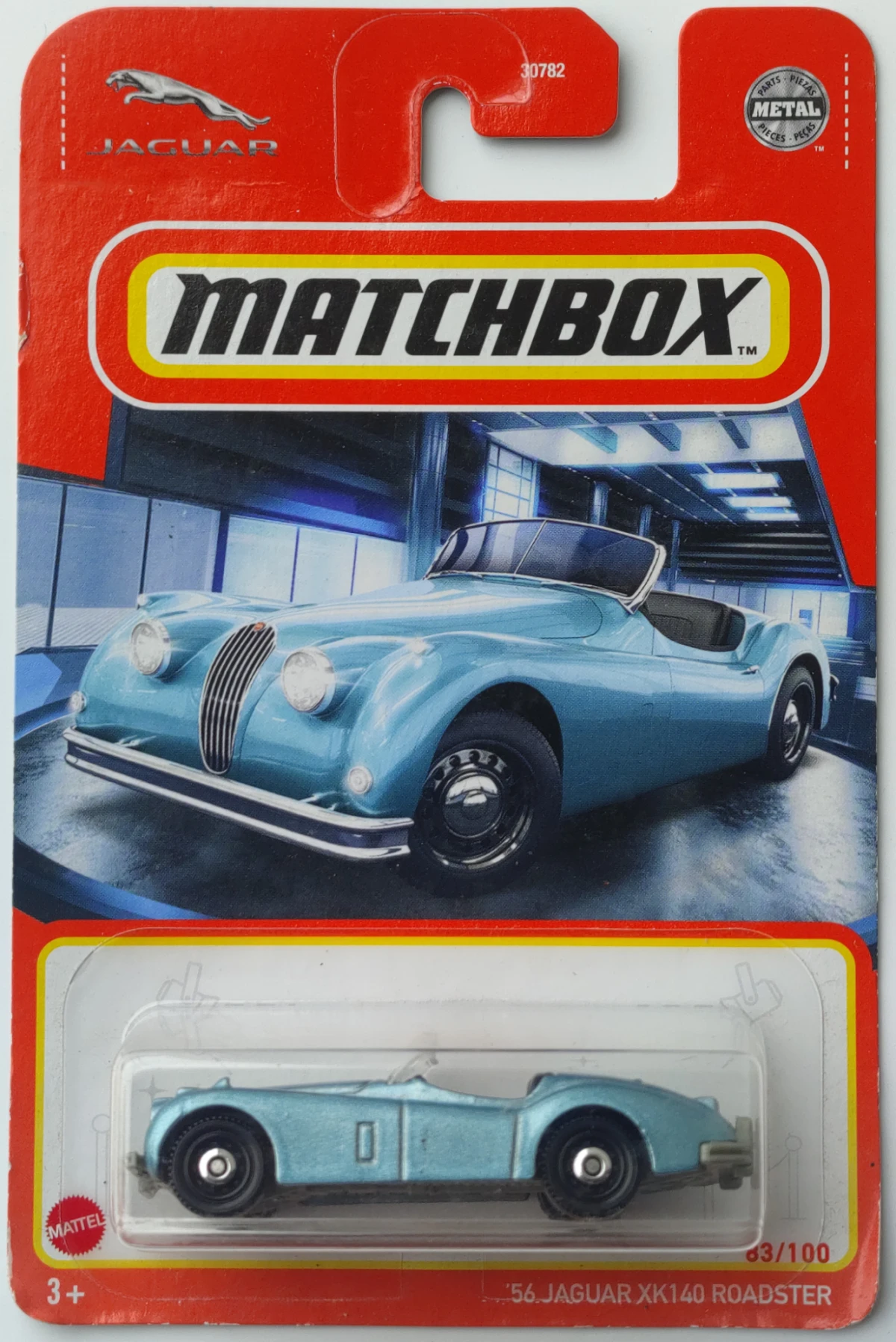 2021 1956 Jaguar XK140 Roadster Blue: Long Card: Image 2