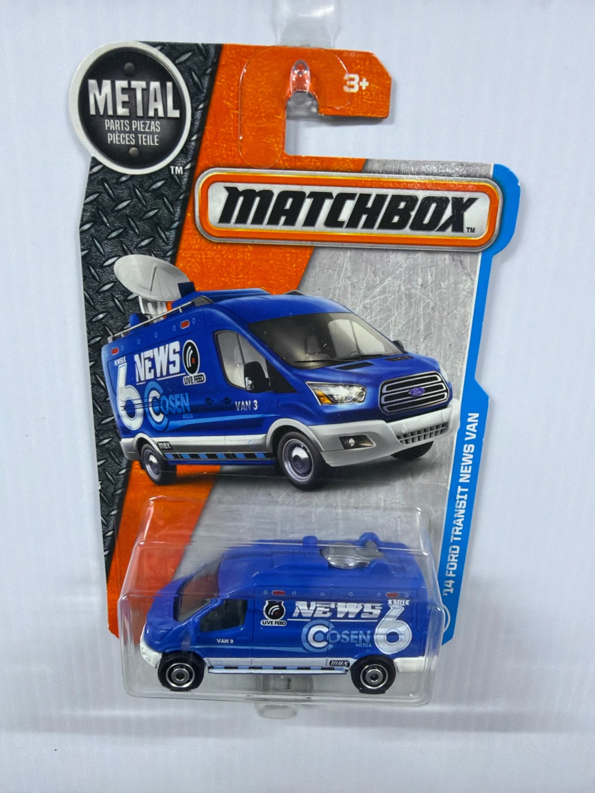 2017 14 Ford Transit News Van Blue: Long Card: Image 2