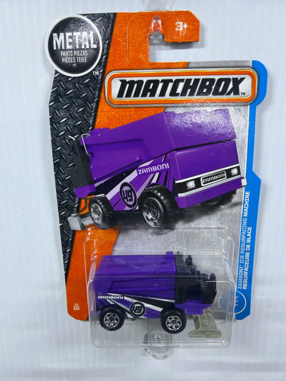 2017 Zamboni Ice Resurfacing Machine Purple: Long Card: Image 2