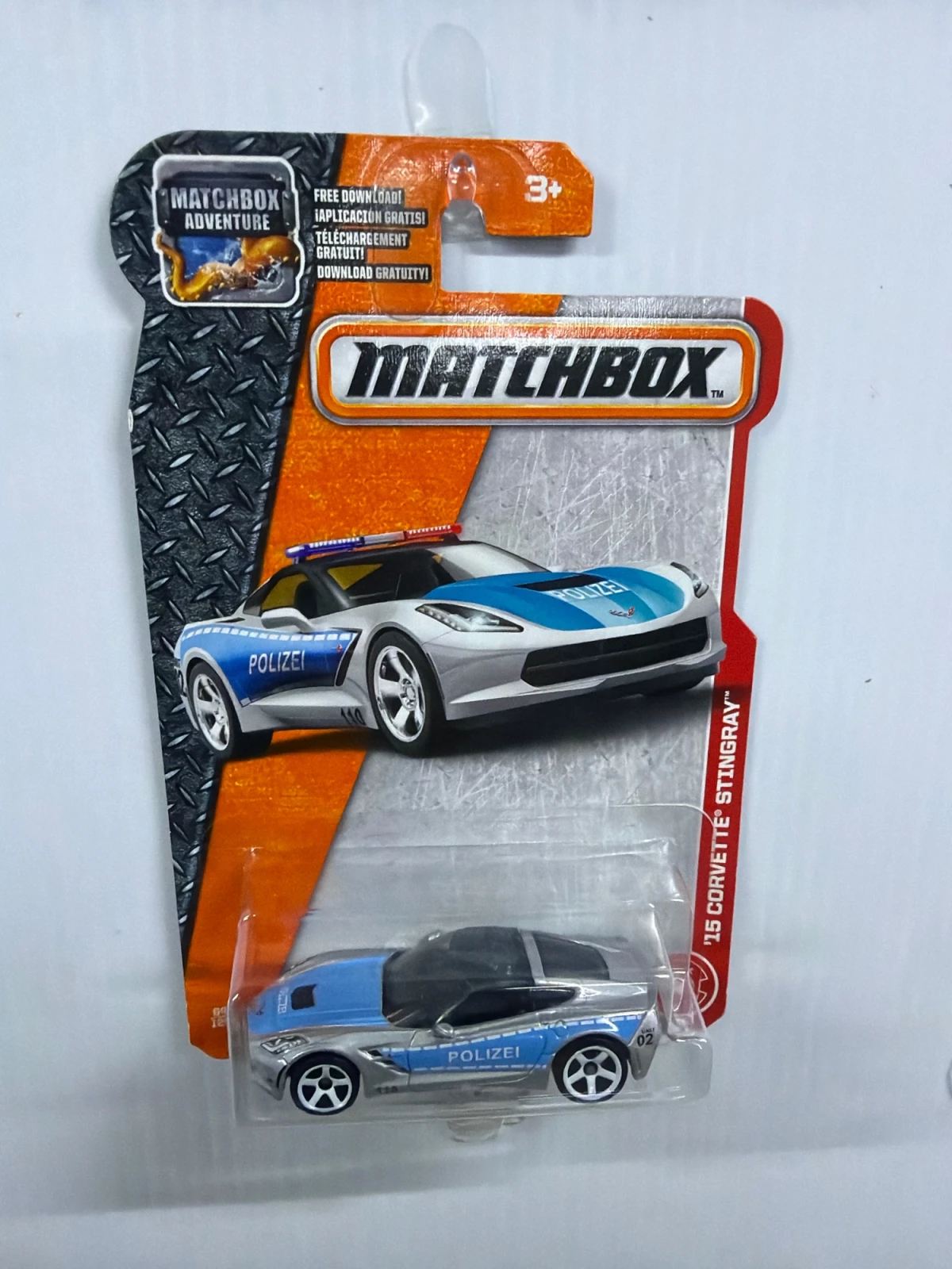 2017 15 Corvette Stingray Silver: Long Card: Image 2