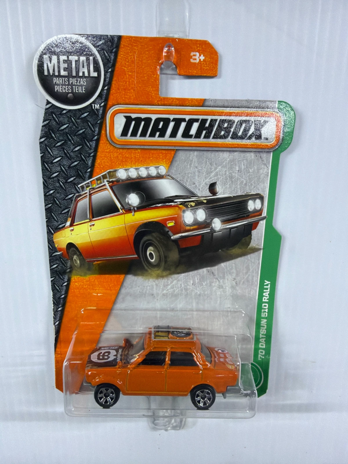 2017 70 Datsun 510 Rally Orange: Long Card: Image 3