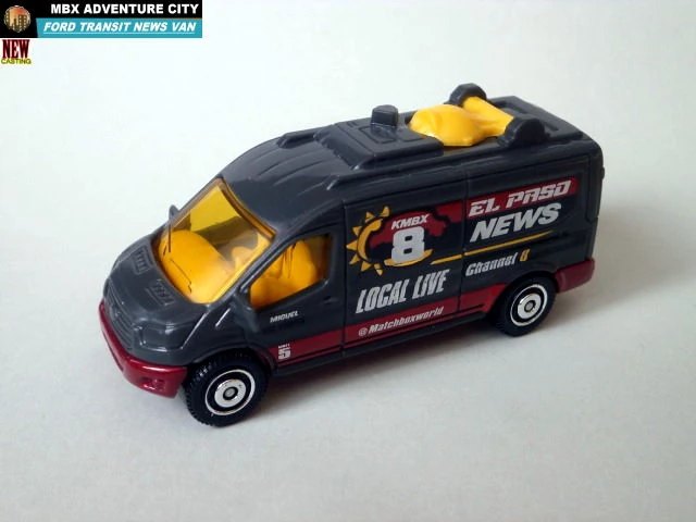 Hot Wheels 14 Ford Transit News Van