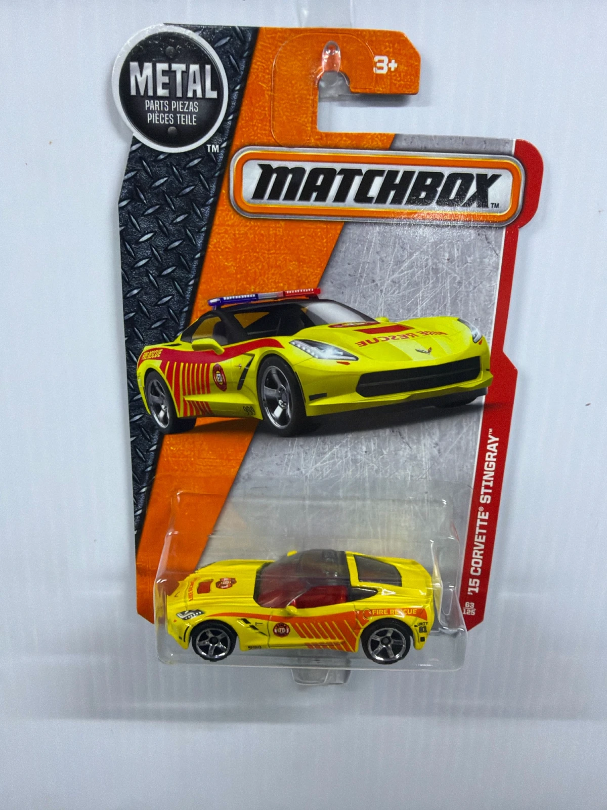 2016 15 Corvette Stingray Yellow: Long Card: Image 2