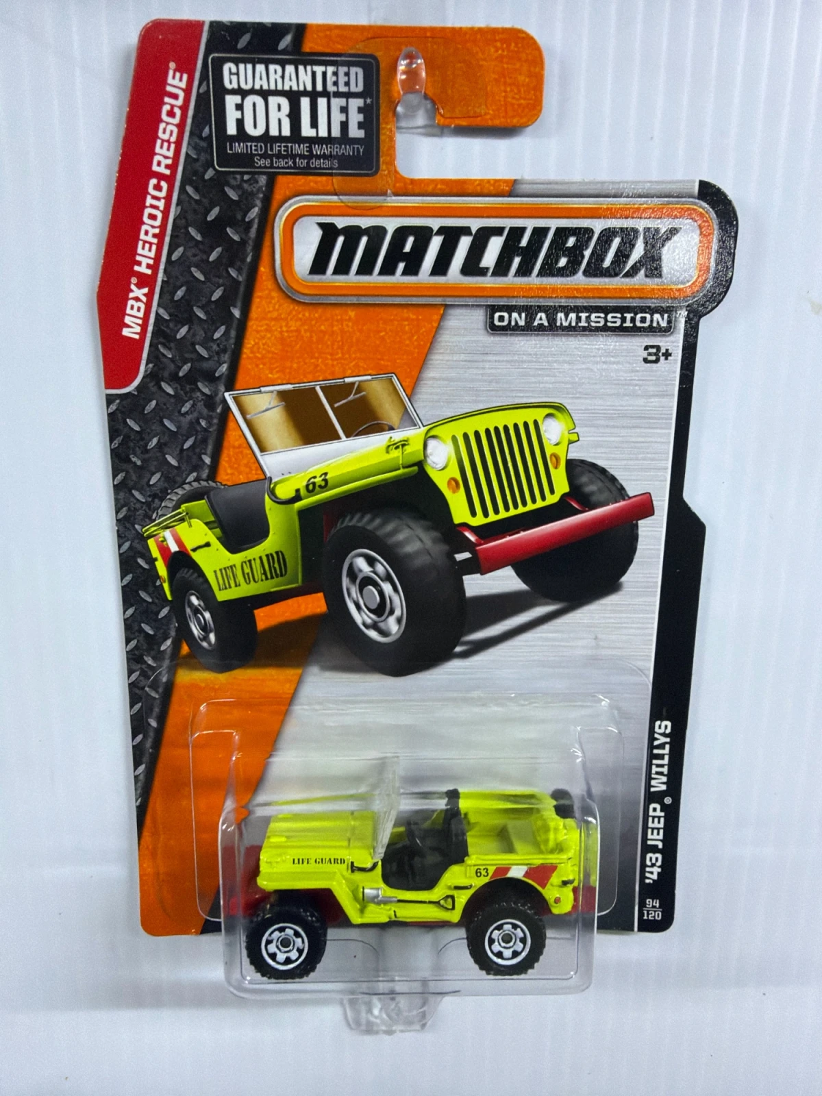 2014 43 Jeep Willys Yellow: Long Card: Image 2