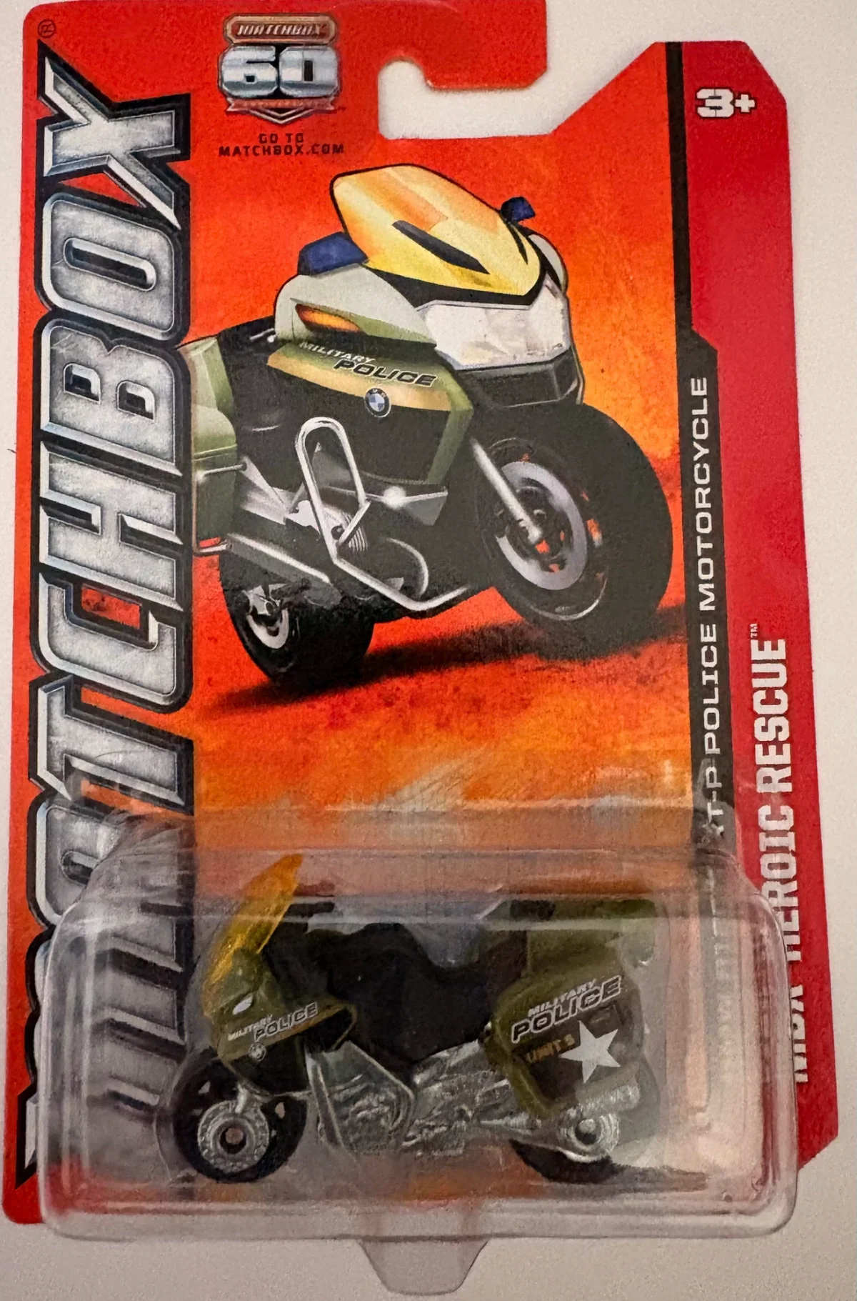 Hot Wheels BMW R1200 RT-8 Police Motorcycle