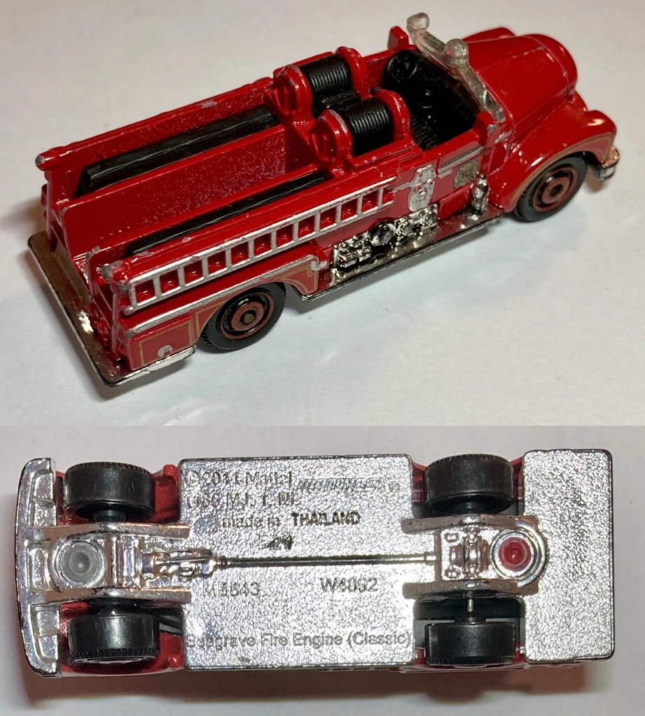 2012 Classic Seagrave Fire Engine Gold: No Package: Image 3