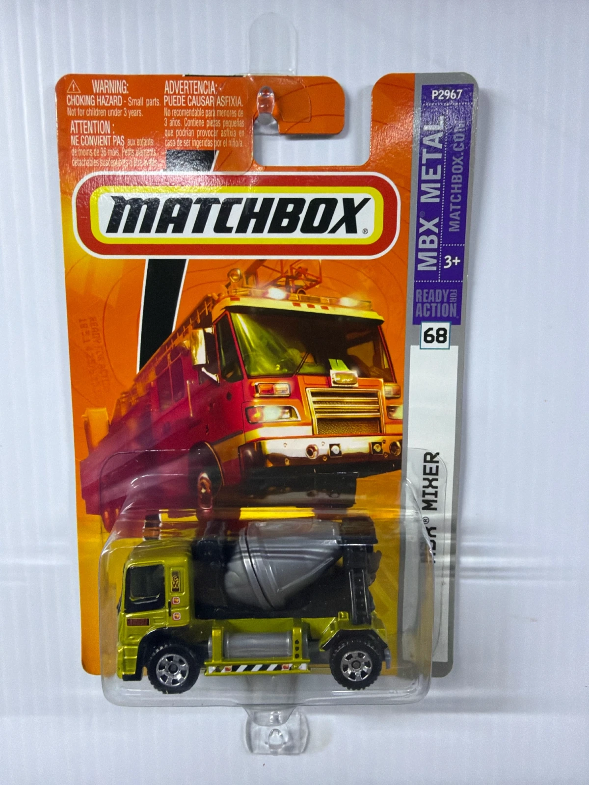 2009 MBX Mixer Yellow: Long Card: Image 2