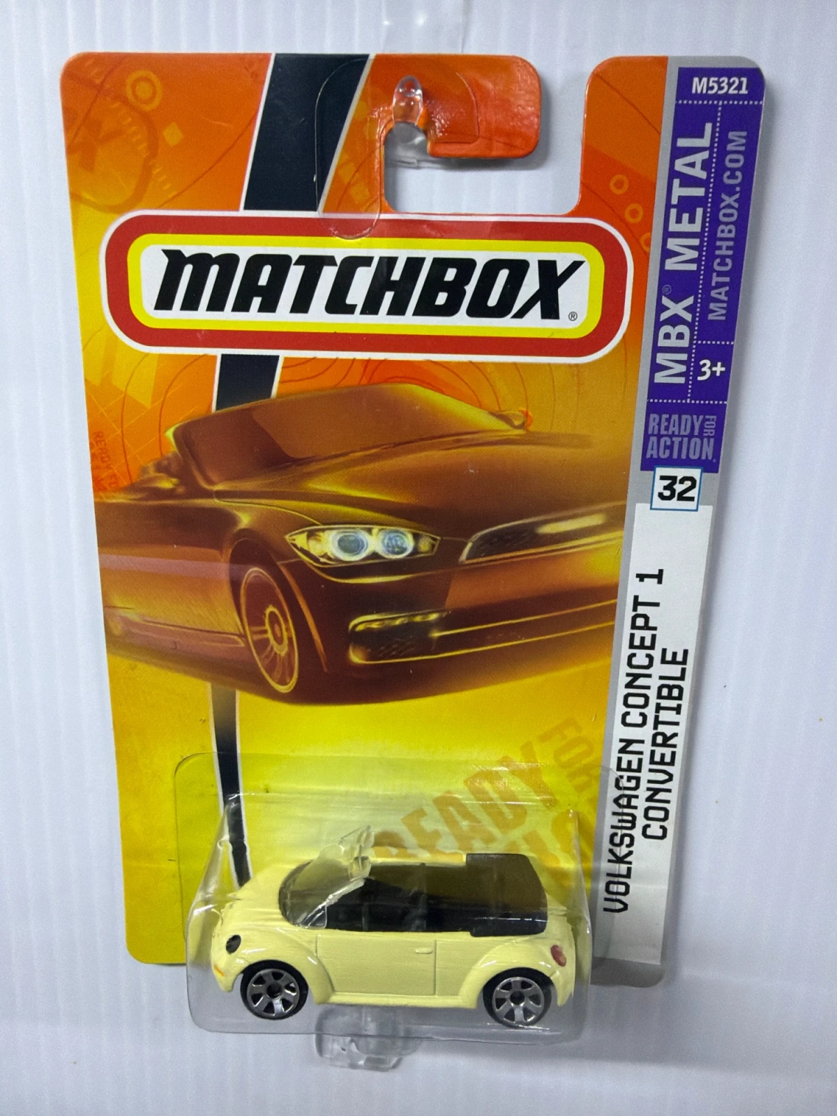 2008 Volkswagen Concept 1 Convertible Yellow: Long Card: Image 2