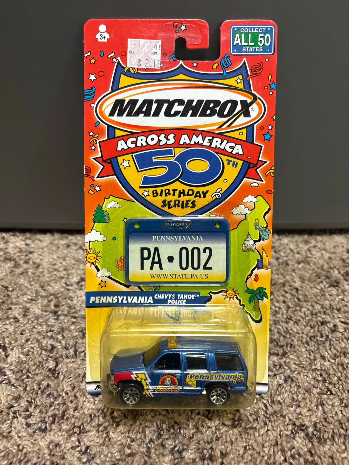 2002 Chevy Tahoe Police Blue: Long Card: Image 2