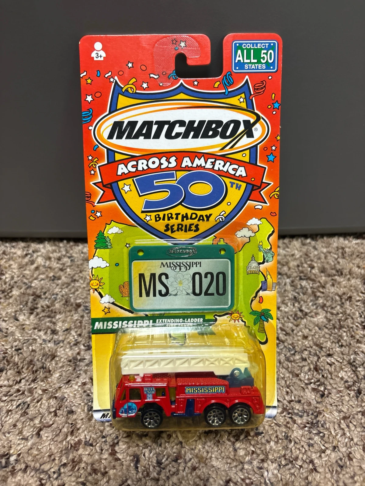 2002 Extending-Ladder Fire Truck White: Long Card: Image 2