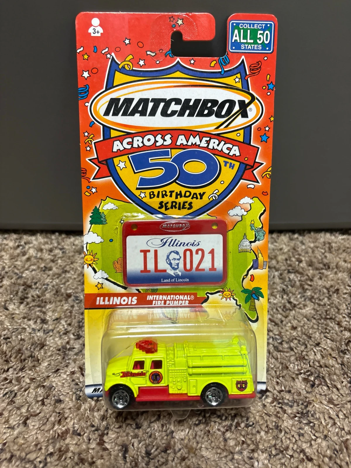 2002 International Fire Pumper Yellow: Long Card: Image 2
