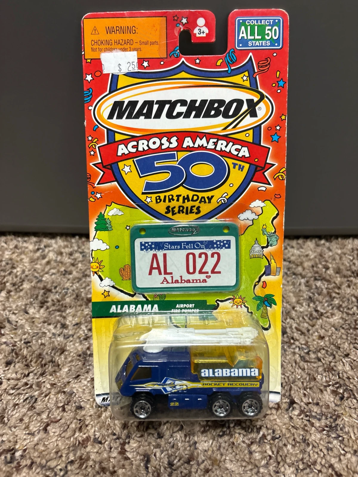 2002 Airport Fire Pumper Blue: Long Card: Image 2
