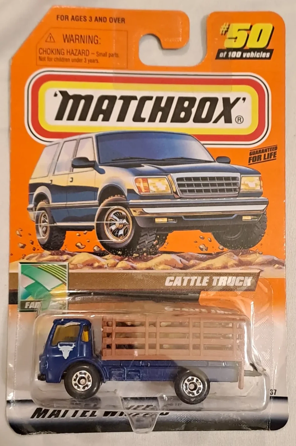 2000 Cattle Truck Blue: Long Card: Image 2