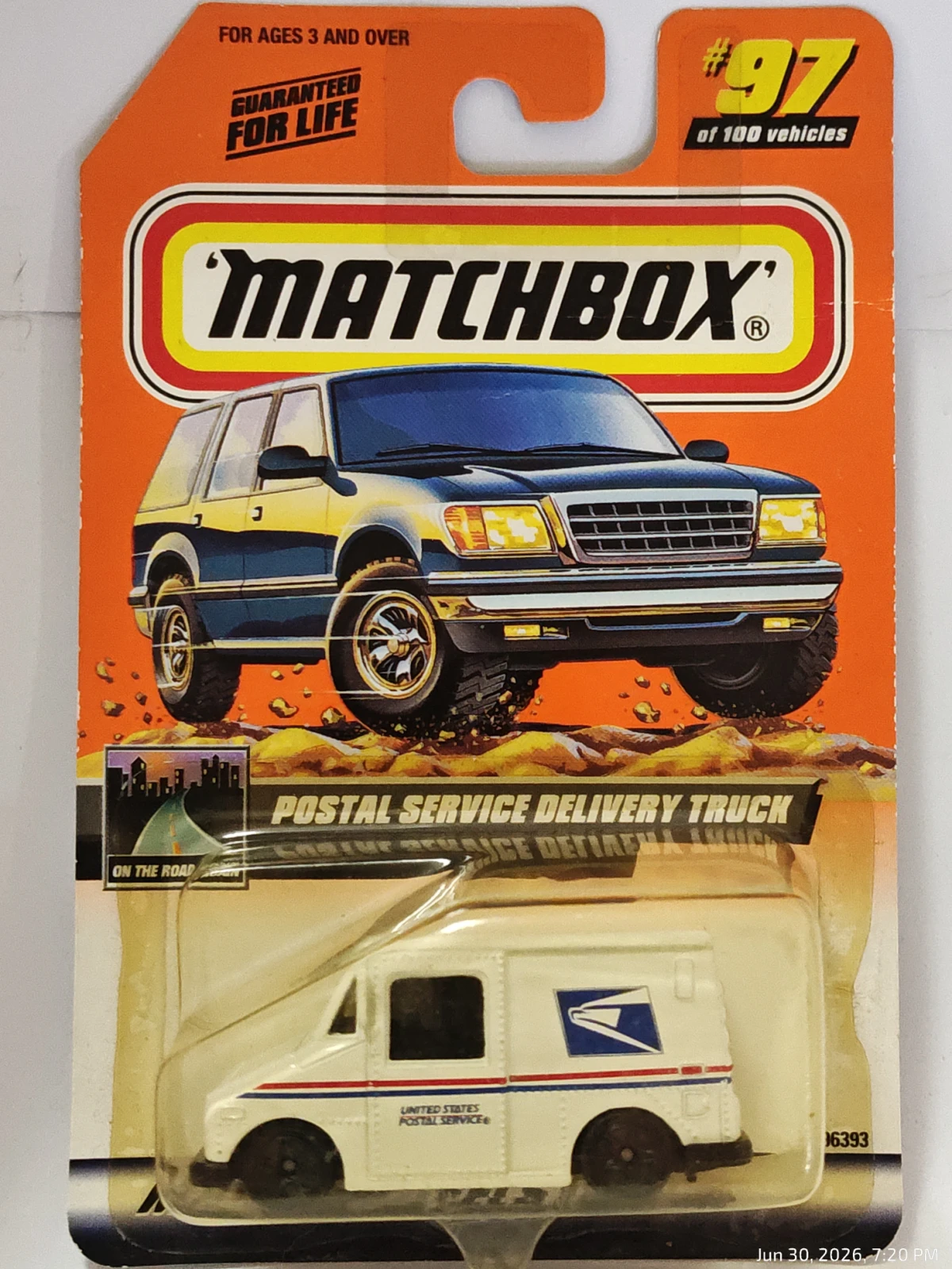 2000 Postal Service Delivery Truck White: Long Card: Image 2