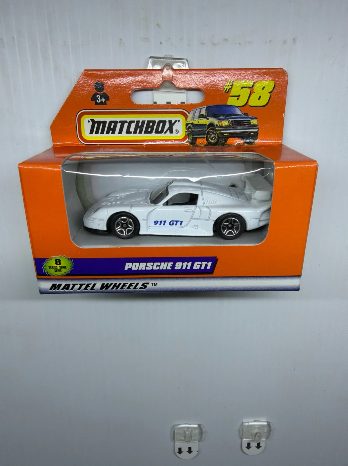 1998 Porsche 911 GT1 White: Box: Image 2