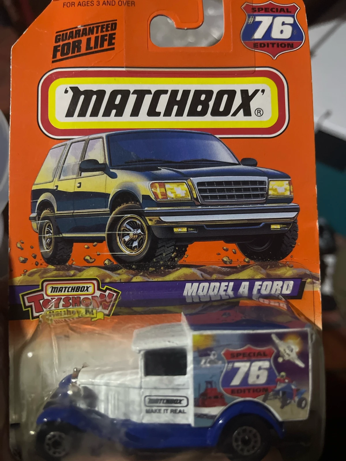 1998 Model A Ford Van White: Long Card: Image 2
