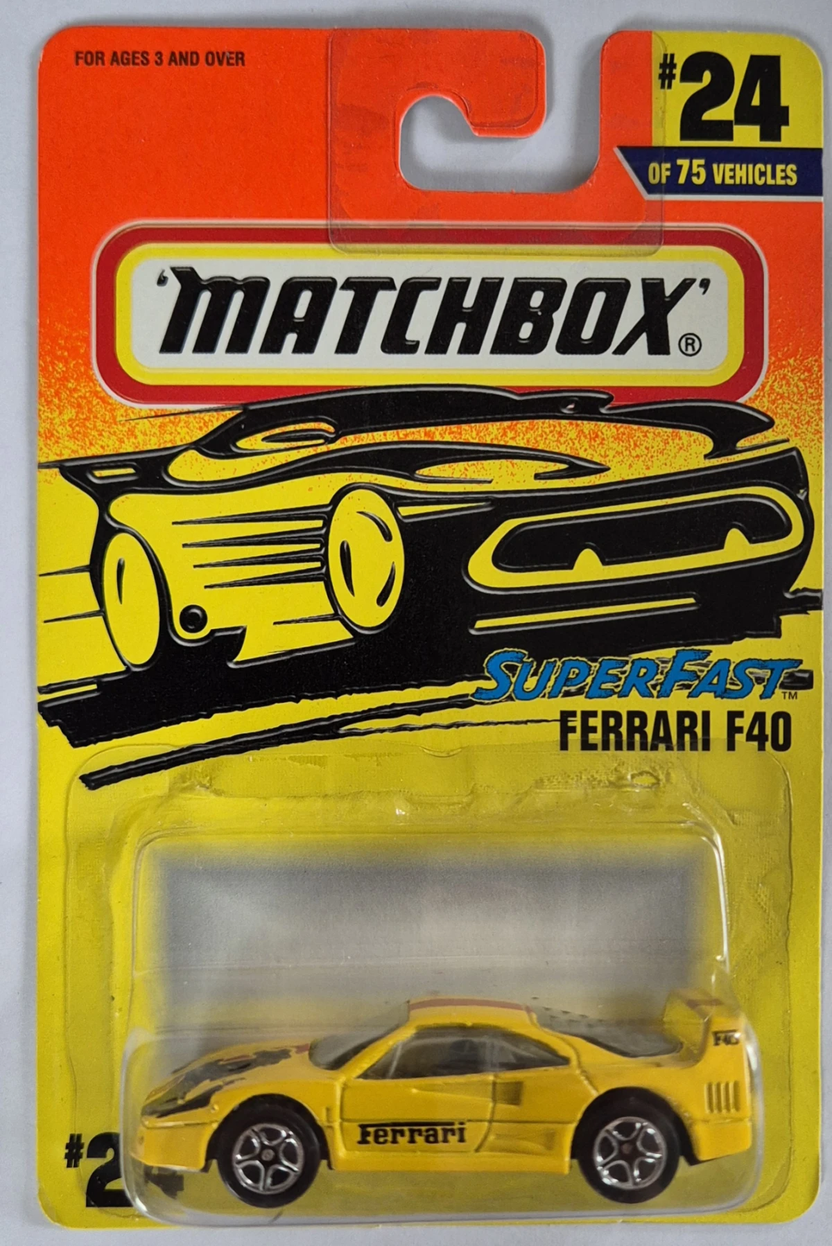 1997 Ferrari F40 Yellow: Long Card: Image 2