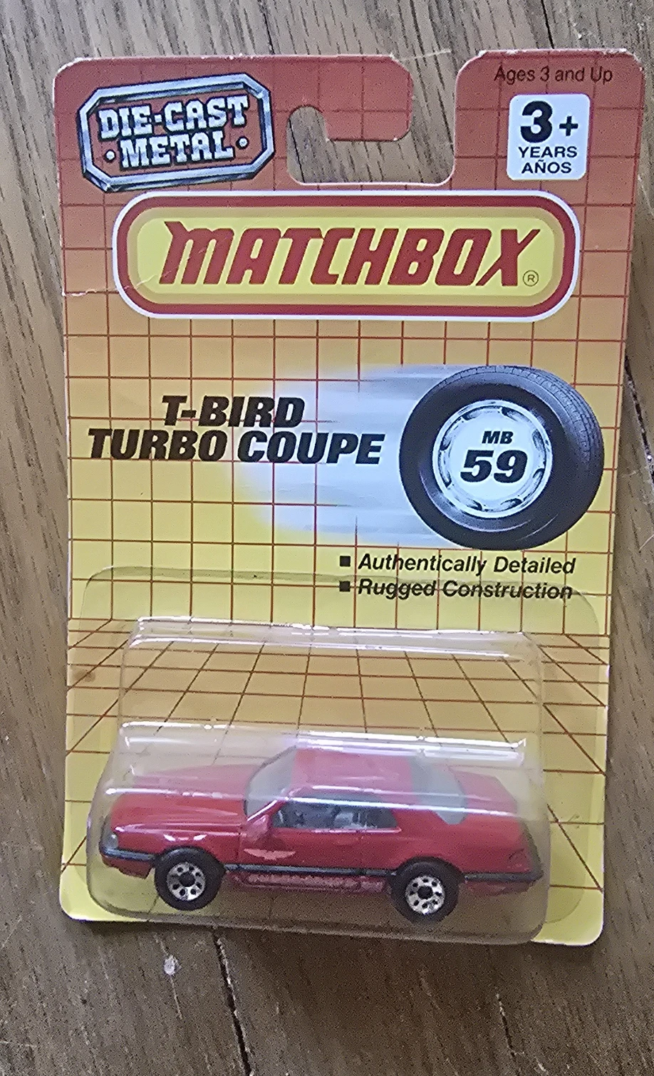 1991 T-Bird Turbo Coupe Red: Long Card: Image 2