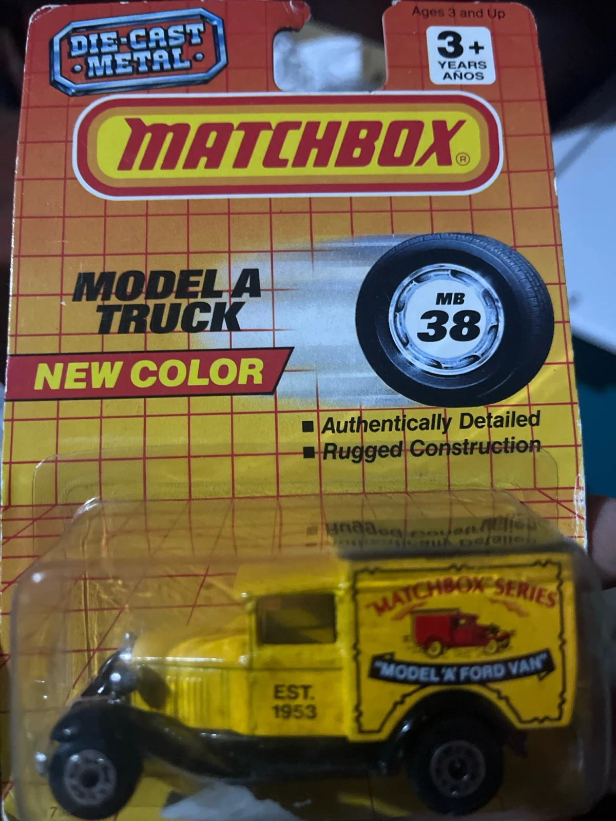 1990 Model A Ford Van Yellow: Long Card: Image 2