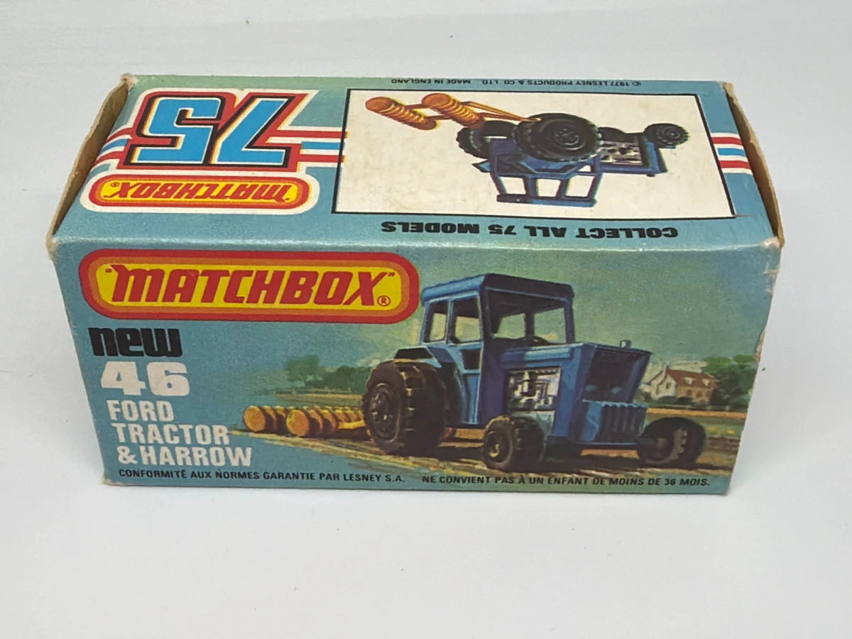 1983 Ford Tractor and Harrow Blue: Box: Image 2