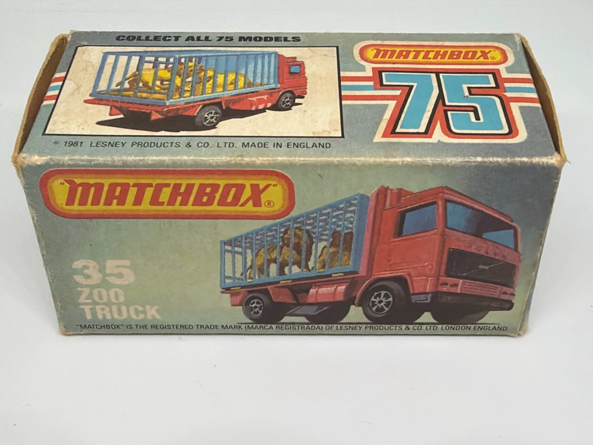 1982 Volvo Zoo Truck Red: Box: Image 2