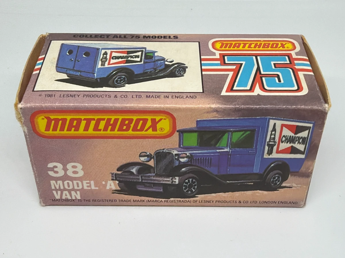1982 Model A Ford Van Blue: Box: Image 2