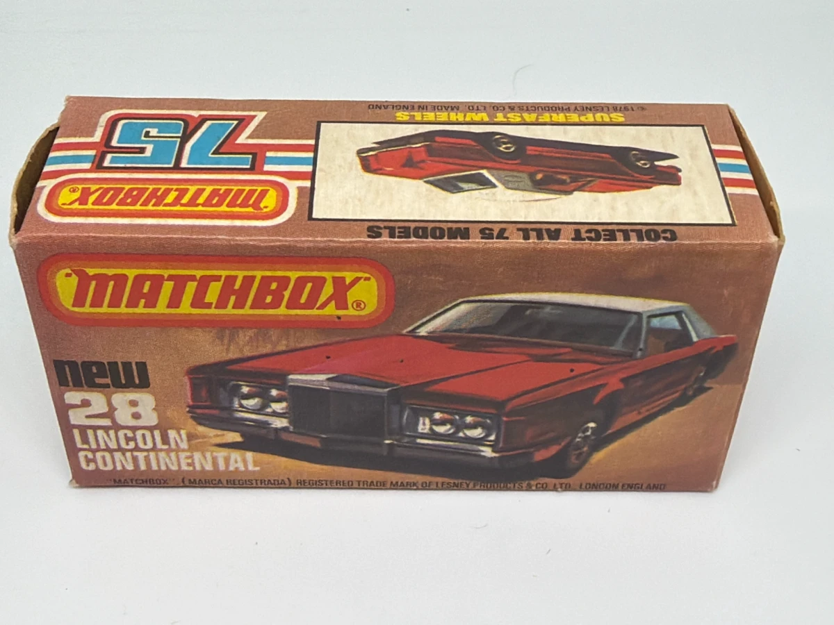 1980 Lincoln Continental Mk. V Red: Box: Image 2