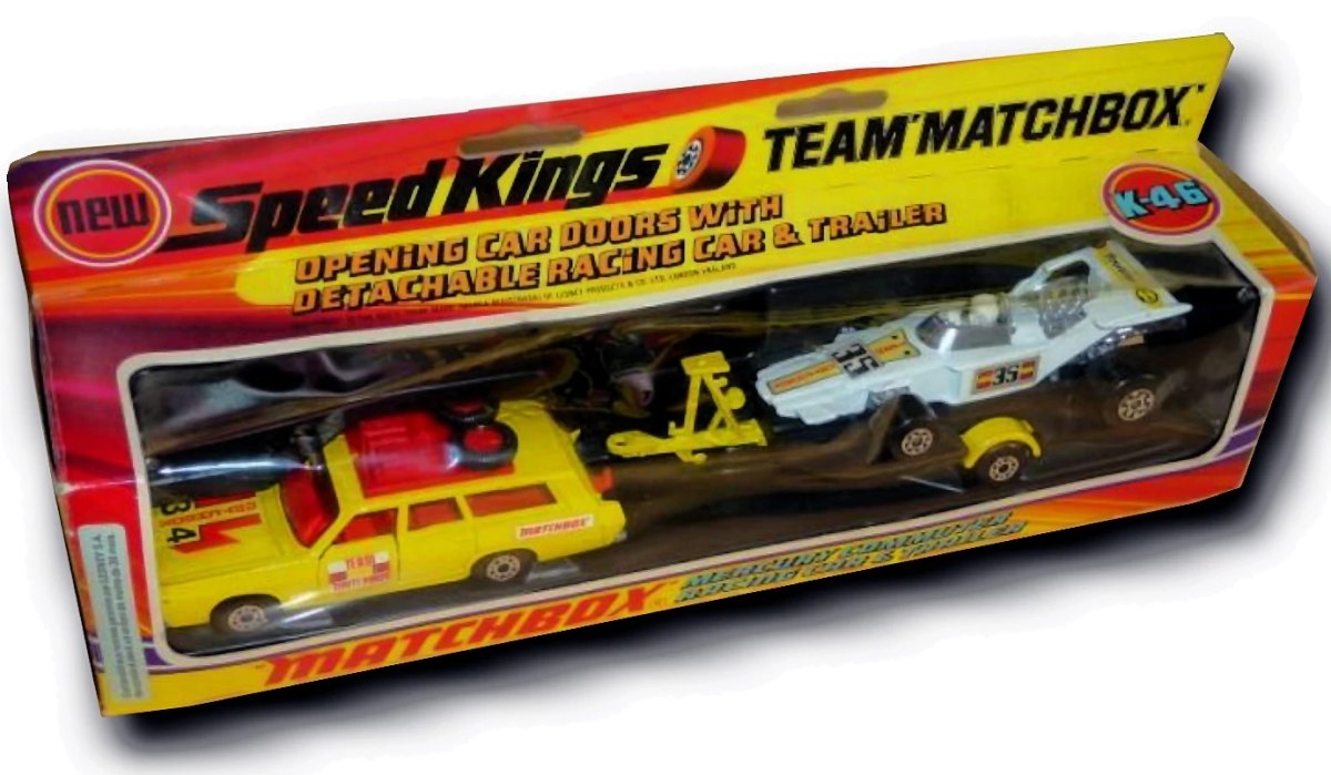 Hot Wheels Racing Car and Trailer