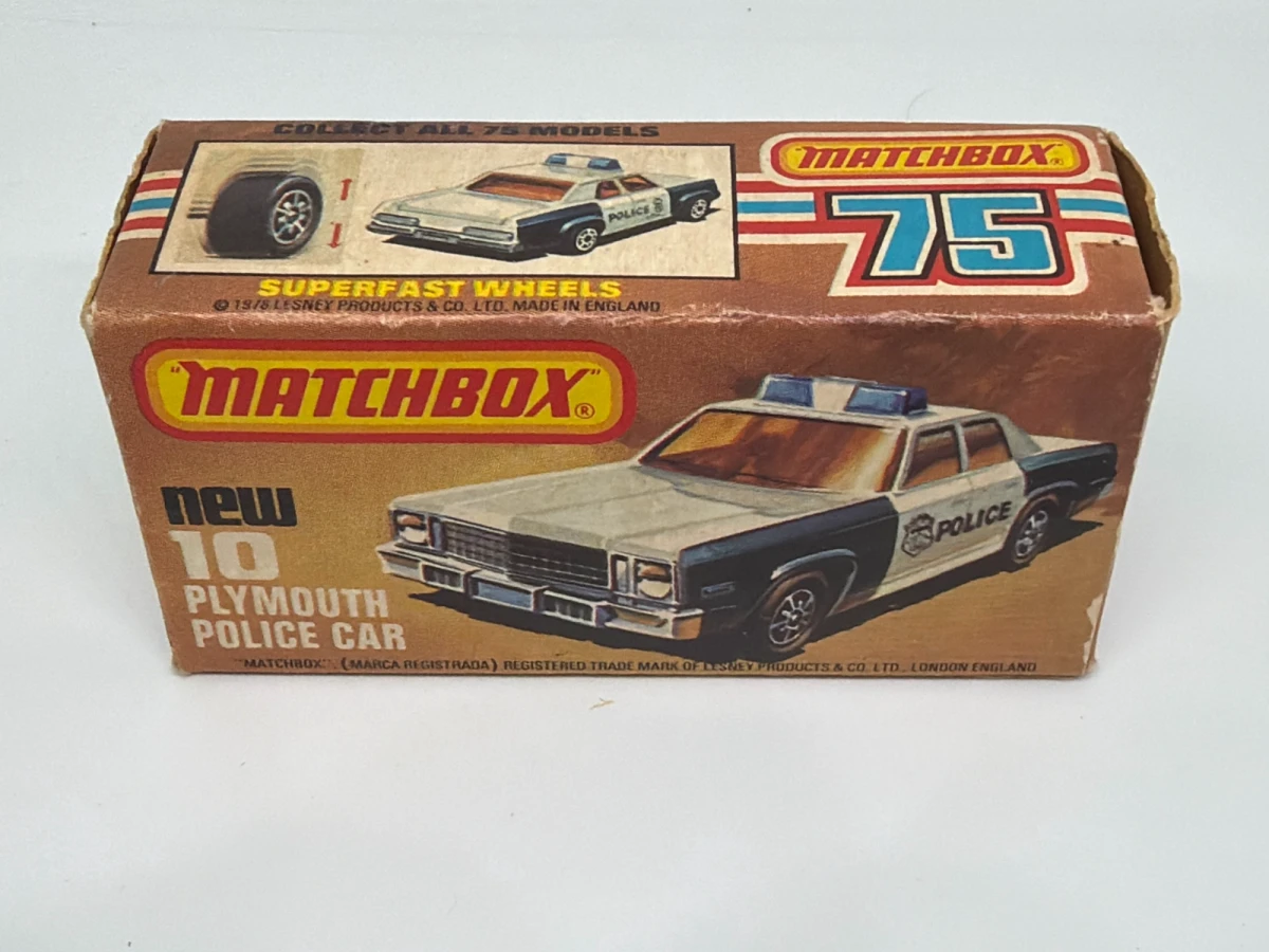 1979 Plymouth Gran Fury Police Car White: Box: Image 2