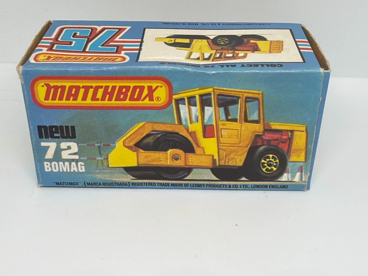 1979 Bomag Road Roller Yellow: Box: Image 2