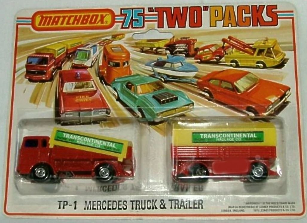 Hot Wheels Mercedes Truck and Trailer