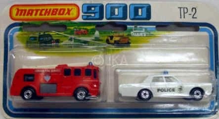 Hot Wheels Police Car and Fire Engine
