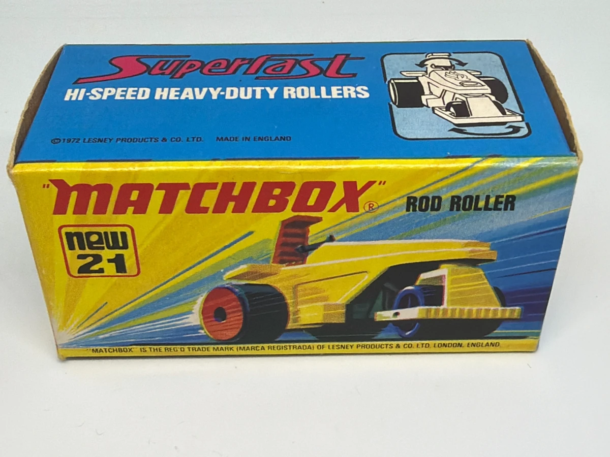1973 Rod Roller Yellow: Box: Image 2