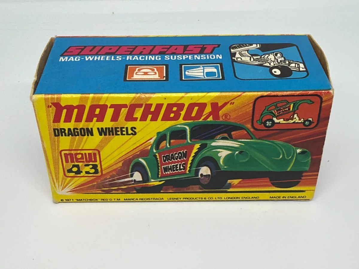1972 Dragon Wheels Green: Box: Image 2