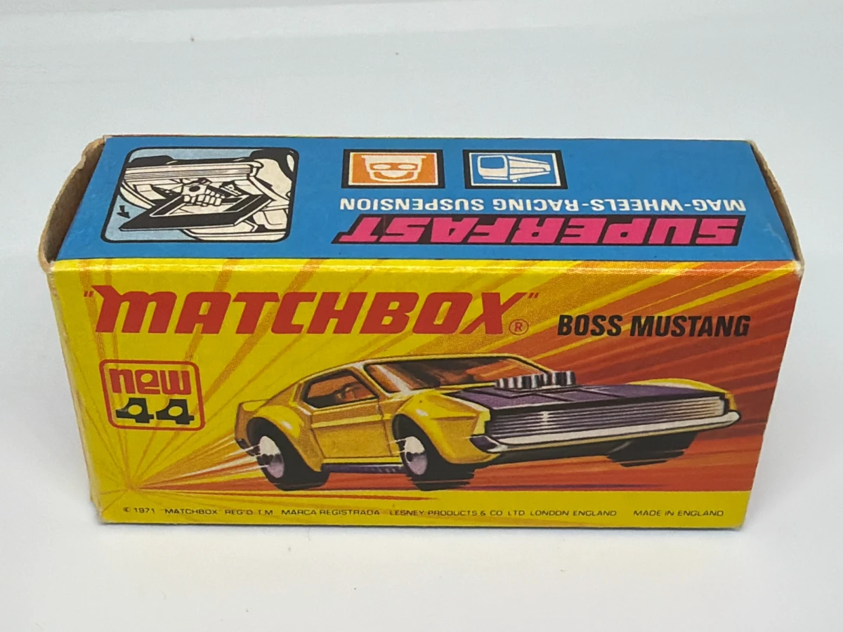 1972 Boss Mustang Yellow: Box: Image 2
