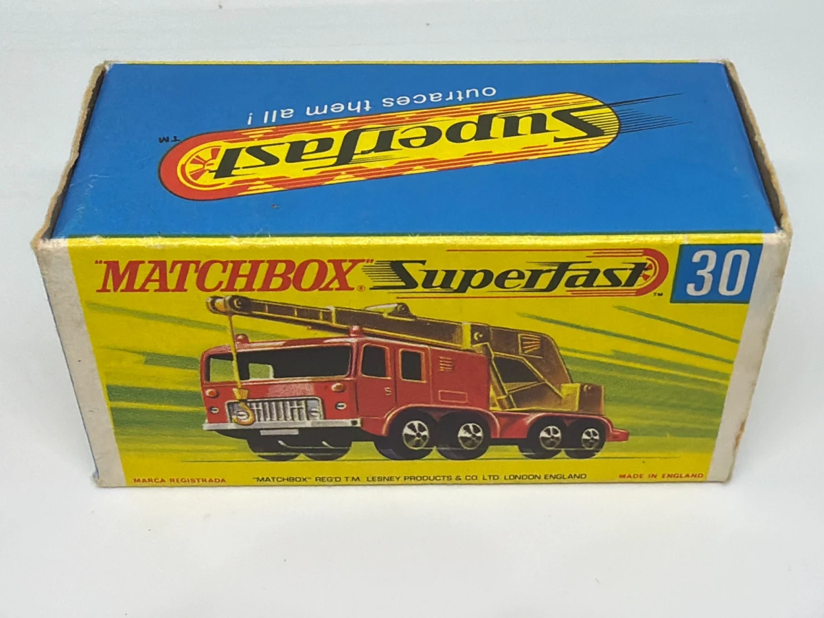 1970 8 Wheel Crane Red: Box: Image 2