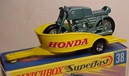 Hot Wheels Honda Motorcycle & Trailer