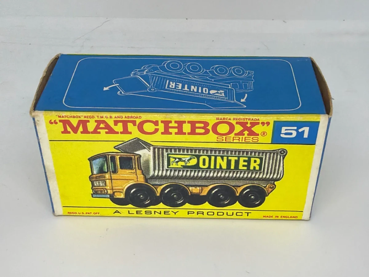 1969 8-Wheel Tipper Yellow: Box: Image 2