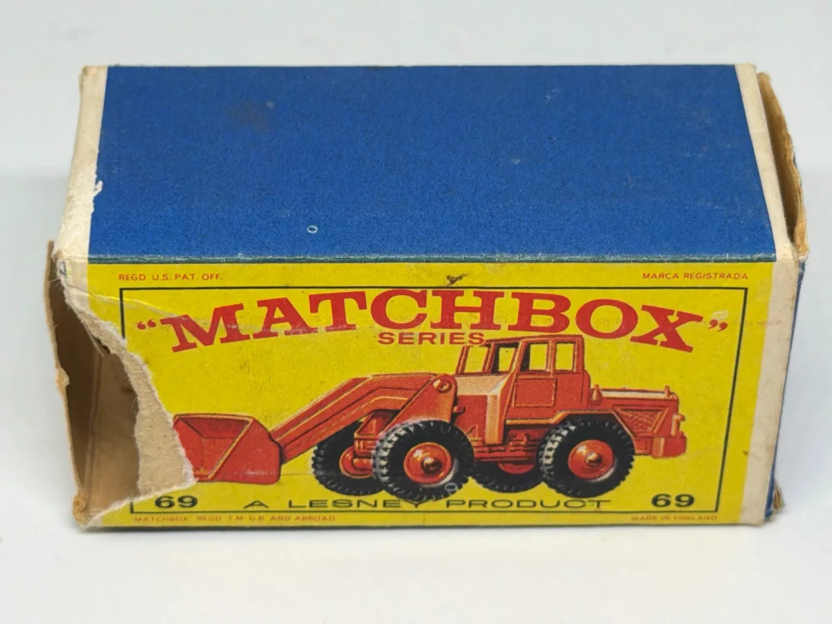 1966 Hatra Tractor Shovel Orange: Box: Image 2