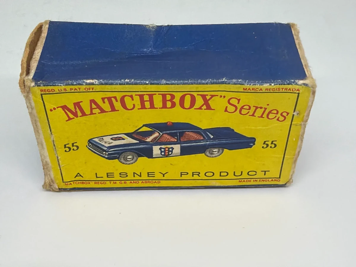 1963 Ford Fairlane Police Car Blue: Box: Image 2