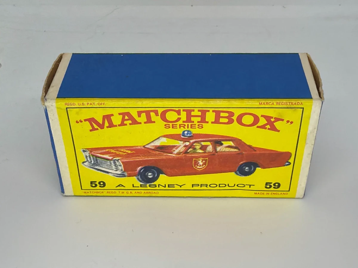 1963 Ford Fairlane Fire Chiefs Car Red: Box: Image 2