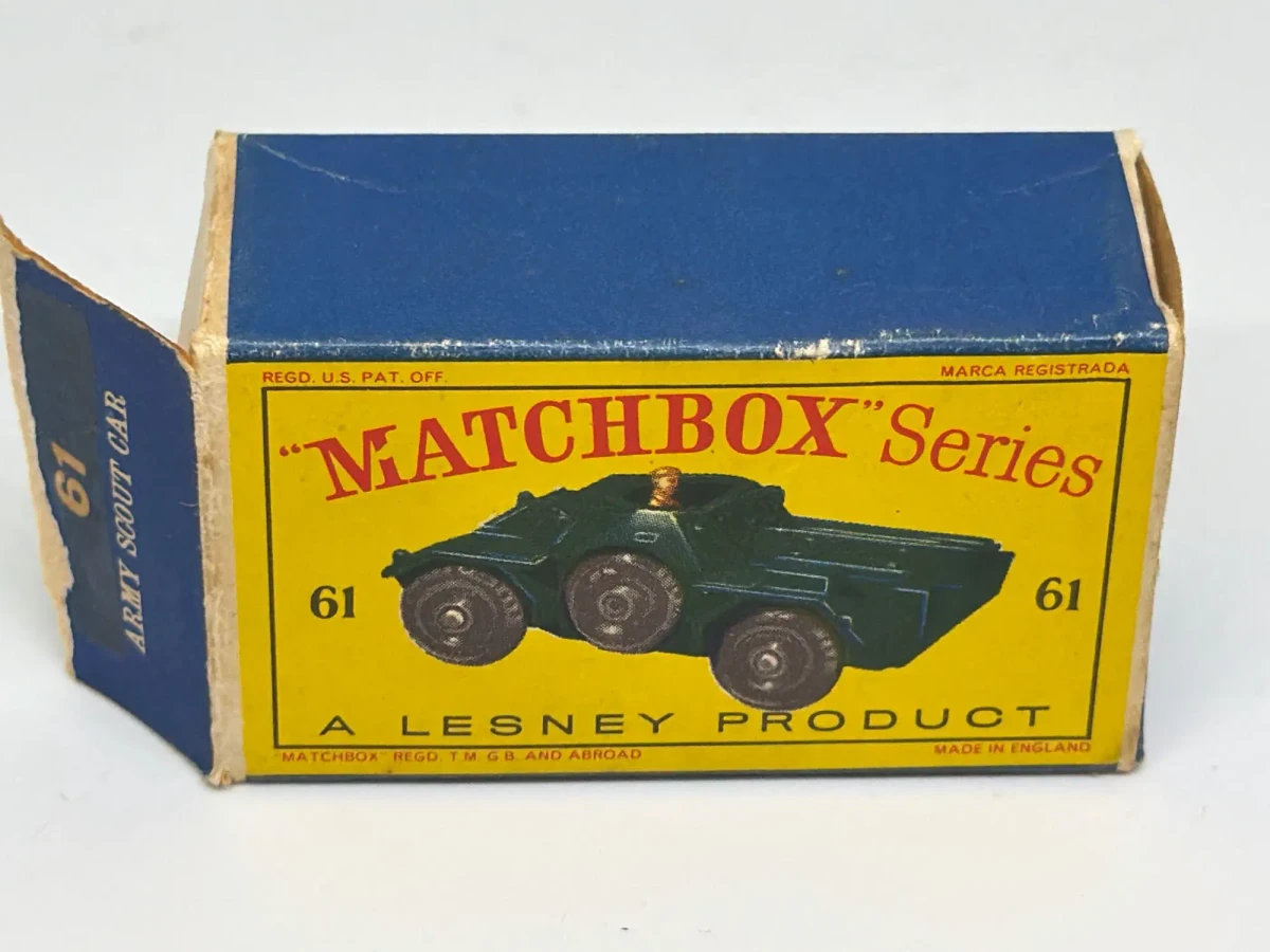 1959 Ferret Scout Car Green: Box: Image 2