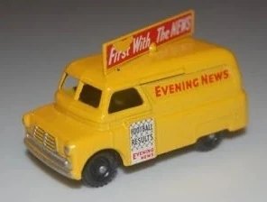 Hot Wheels Bedford Evening News Van