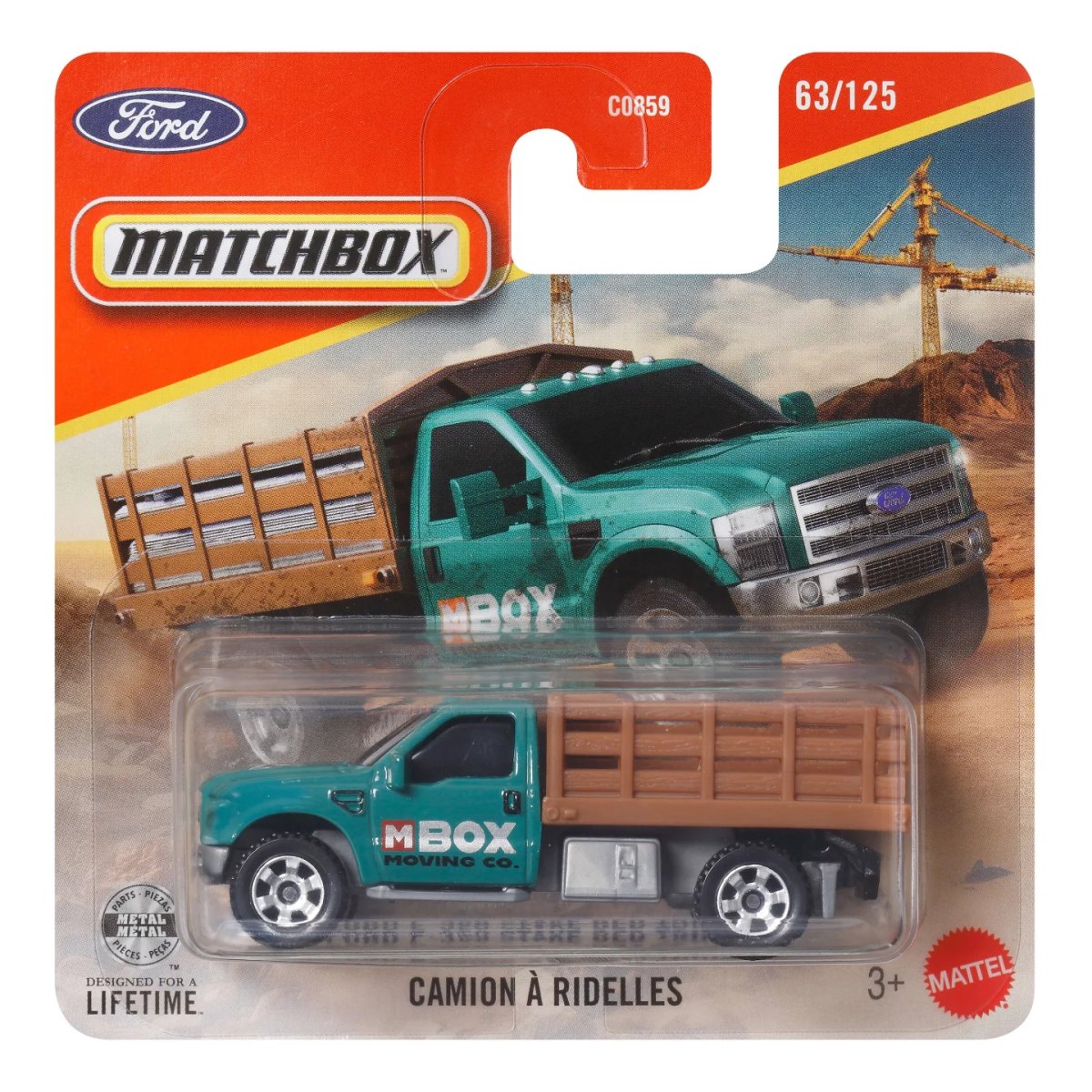 Hot Wheels Ford F-350 Stake Bed / Camion A Ridelles