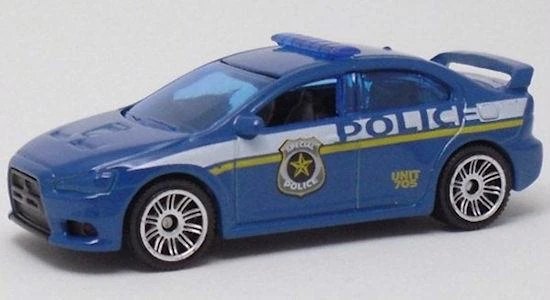 Hot Wheels Mitsubishi Lancer Evolution X Police (2010)