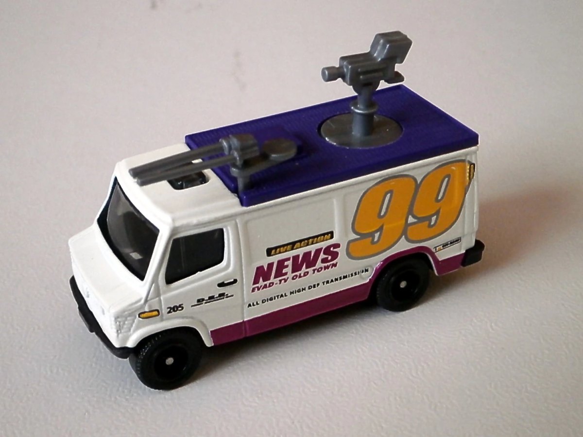 Hot Wheels TV News Truck