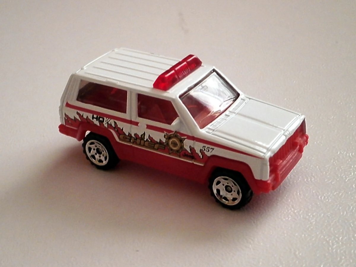 Hot Wheels Jeep Cherokee Fire Car